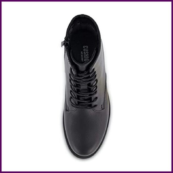 Women's Lace Up Ankle Boots with Memory Foam, Wide Width Available - Picture 6 of 6